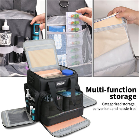 Wormhole Tattoo Case – Large Capacity Tattoo Travel Bag for Artists