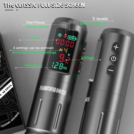 Wormhole Wireless Tattoo Pen Kit with Xtreme Ink