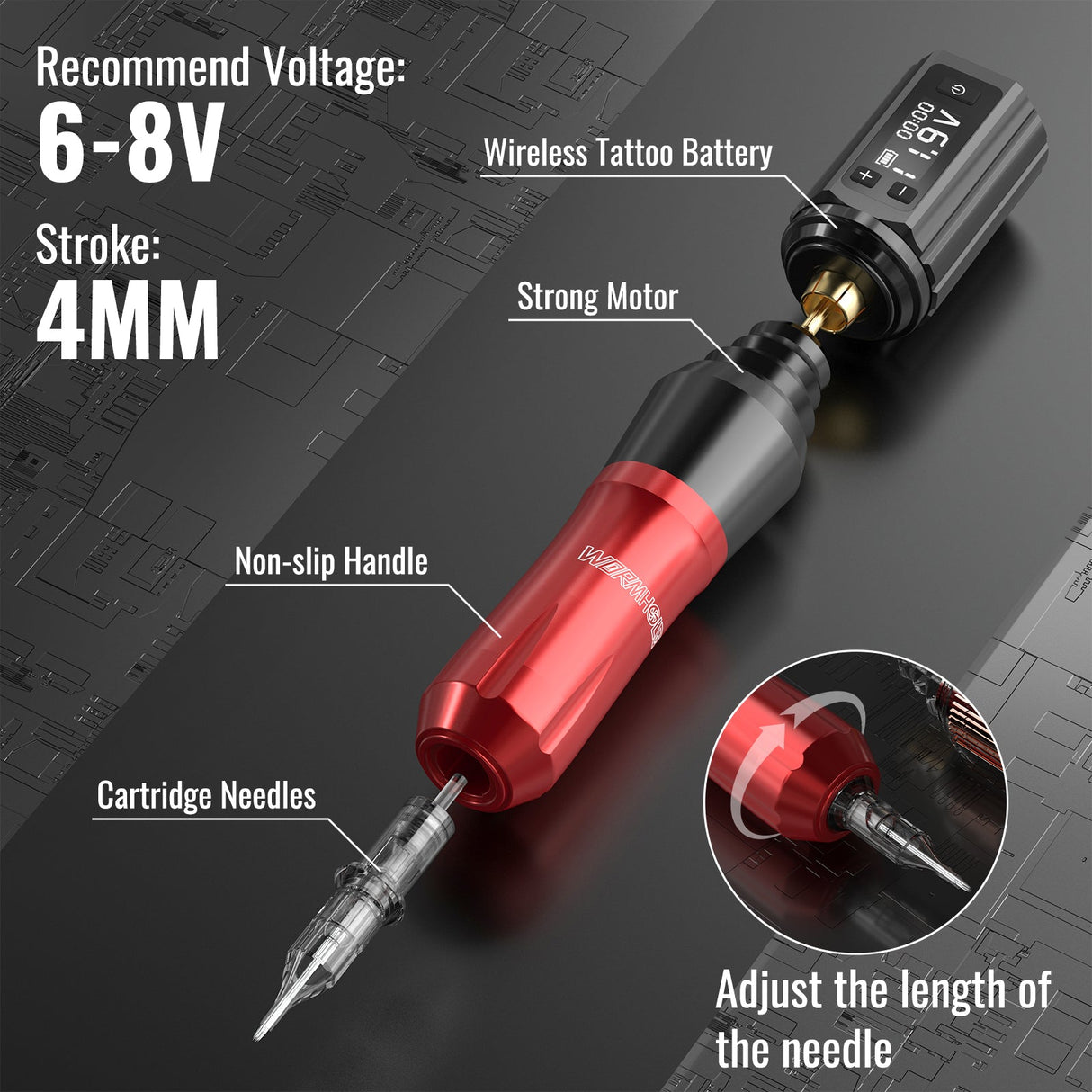 Wormhole Professional Wireless Tattoo Kit