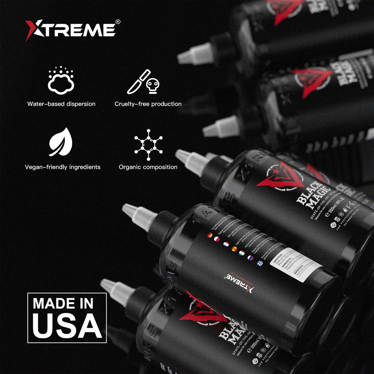 Xtreme Black Magic Tattoo Ink 10 oz