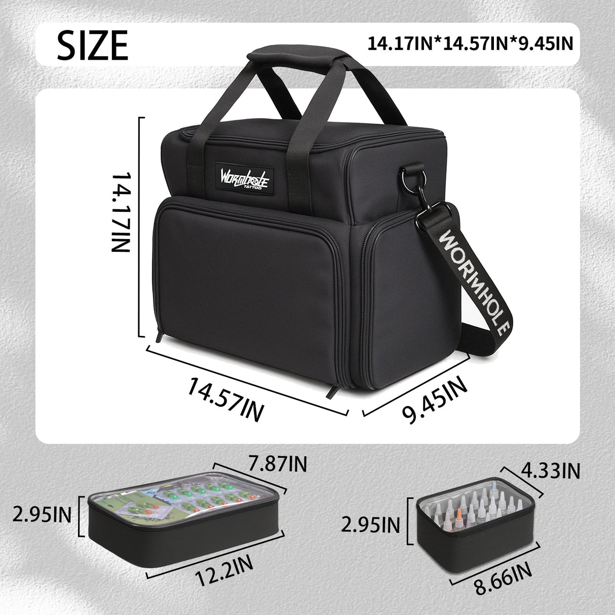 Wormhole Tattoo Case – Large Capacity Tattoo Travel Bag for Artists