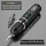 Wireless Tattoo Kit LED Display – 1600mAh Battery, Rotary Tattoo Pen