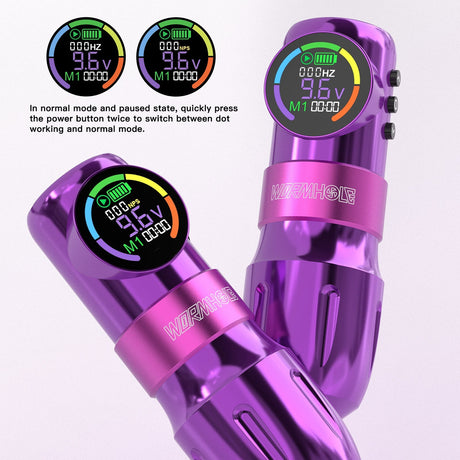 Wormhole Wireless Tattoo Gun Kit - Professional Tattoo Pen & 1500mAh Battery
