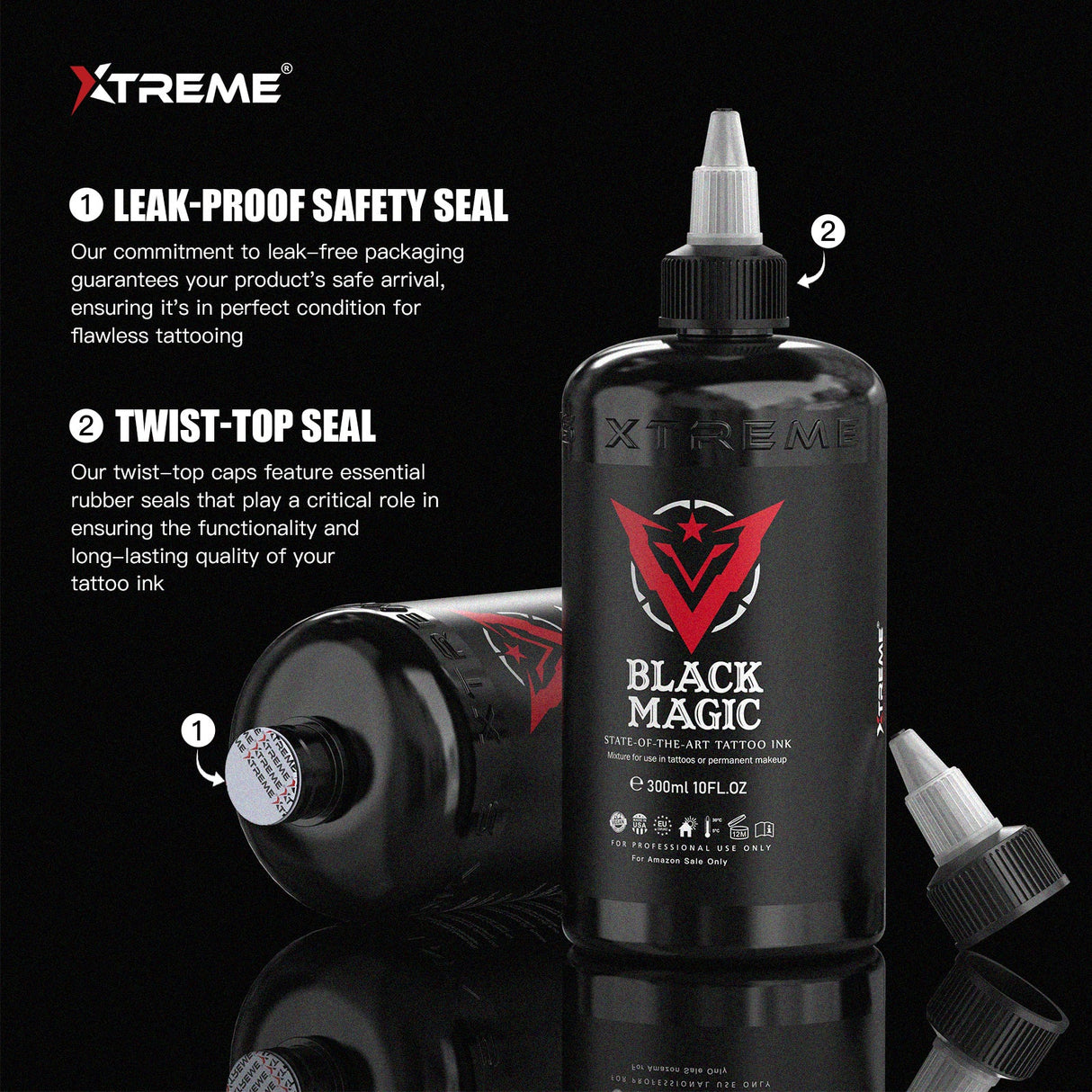 Xtreme Black Magic Tattoo Ink 10 oz