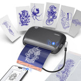 Wormhole Mini Tattoo Stencil Printer with Bluetooth (Grey)