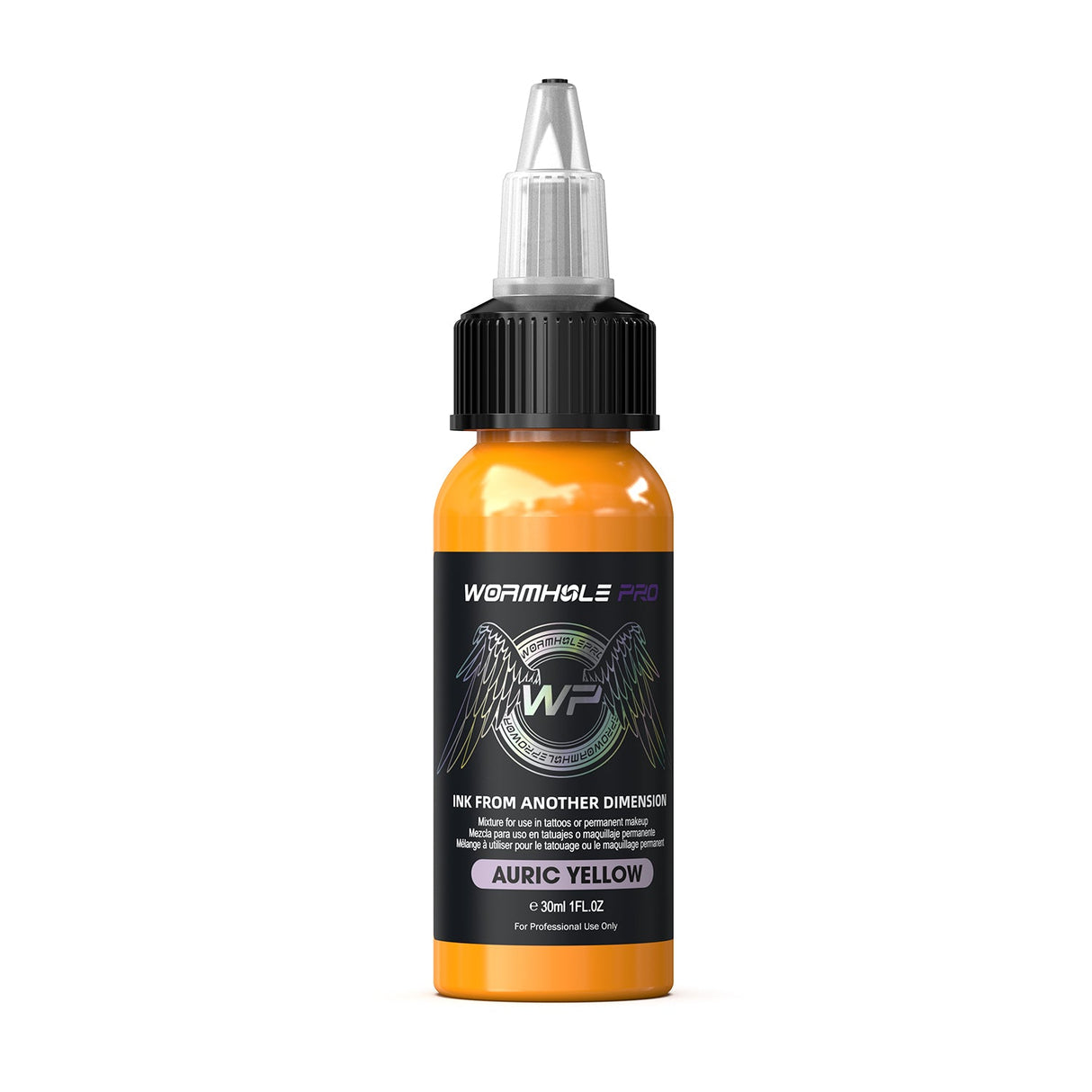 Wormhole Pro Tattoo Ink  Auric Yellow –（30 ml/1 oz）