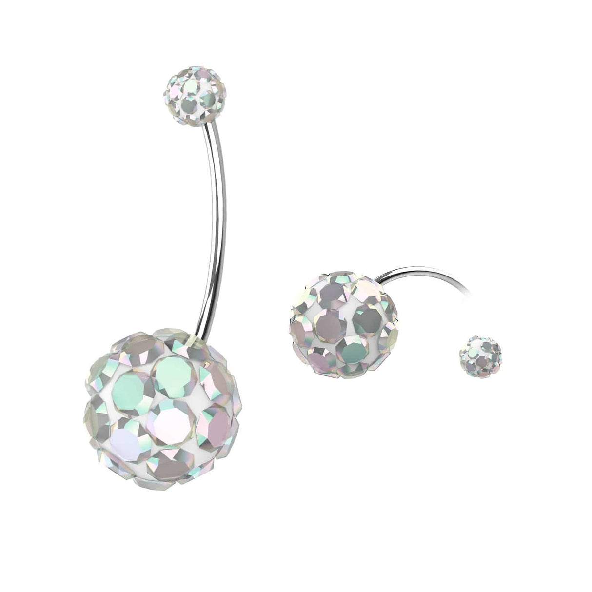 Belly Button Jewelry CZ Navel Rings 2Pcs