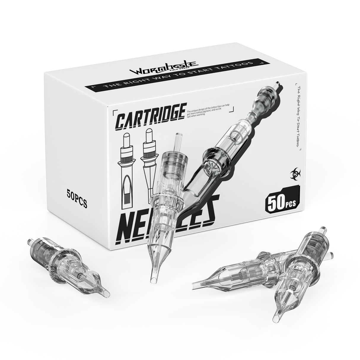 Tattoo Needle Cartridges 50Pcs #10 RL Mixed Package