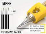 #10 Round Shader Disposable Finger Ledge Cartridges Rocket 20Pcs