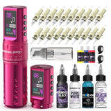 Wormhole Pro Wireless Tattoo Kit with UV Ink