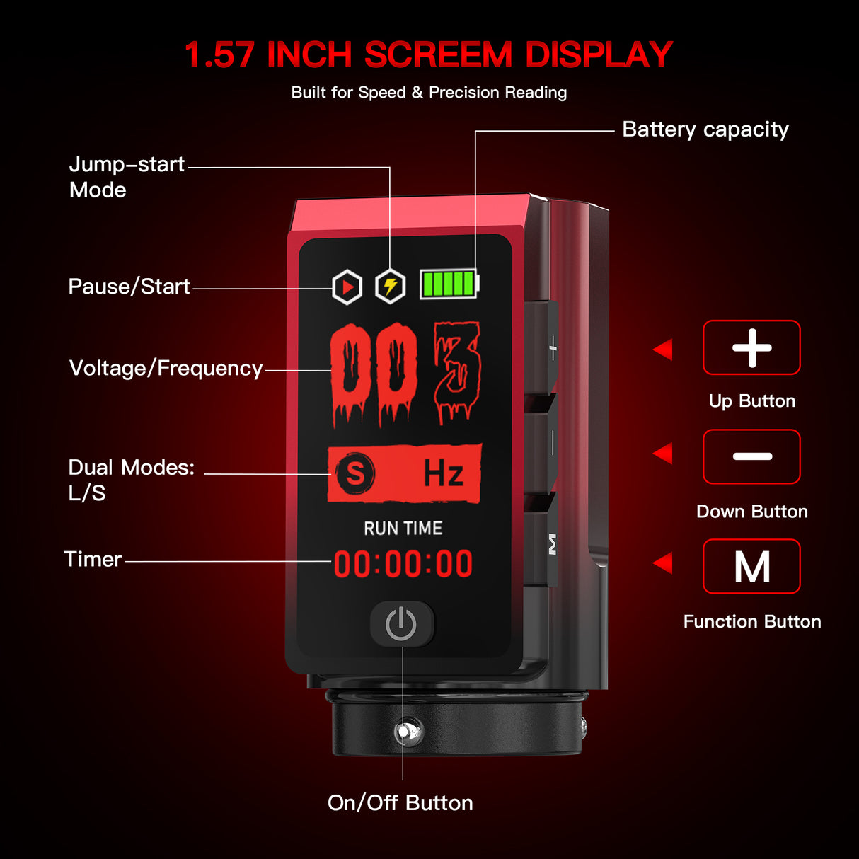 Wormhole Pro Rossa — Professional Wireless Tattoo Pen