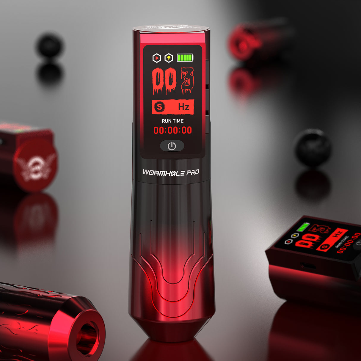 Wormhole Pro Rossa — Professional Wireless Tattoo Pen