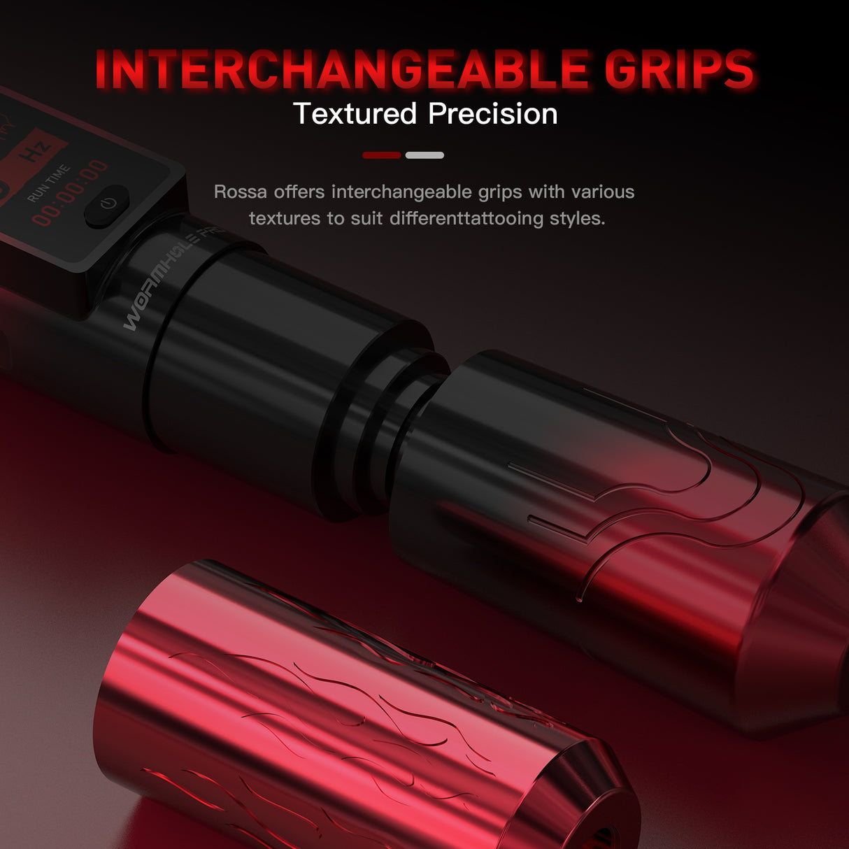 Wormhole Pro Rossa — Professional Wireless Tattoo Pen