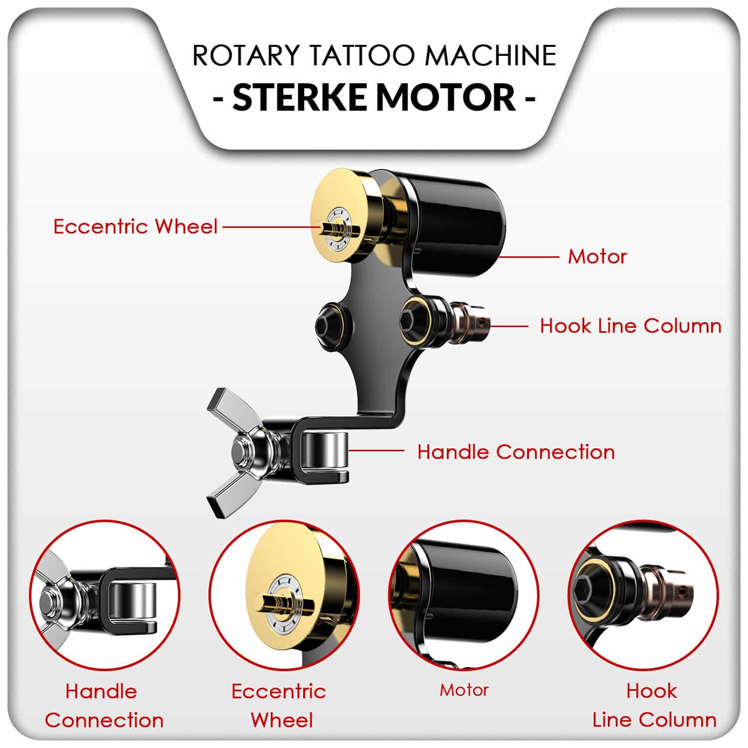 Tattoo Gizmo Leggend Rotary Tattoo Machine – Aarika Tattoo Supply