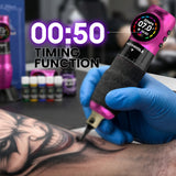Wormhole Wireless Tattoo Pen Kit – Adjustable Stroke Rotary Tattoo Machine Dual Batteries