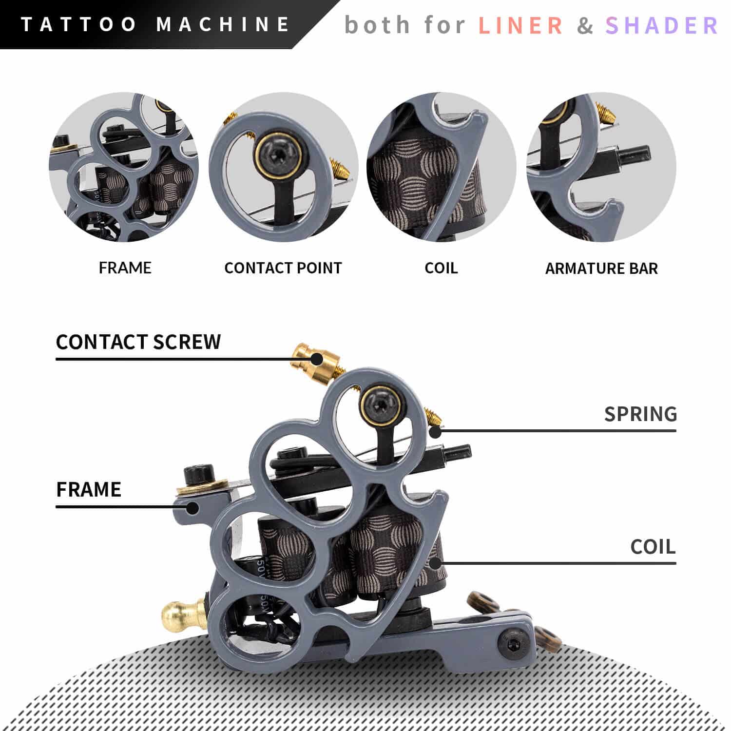 Maycreate Tattoo Machine Full Kit, For Professional at Rs 3754/kit in New  Delhi
