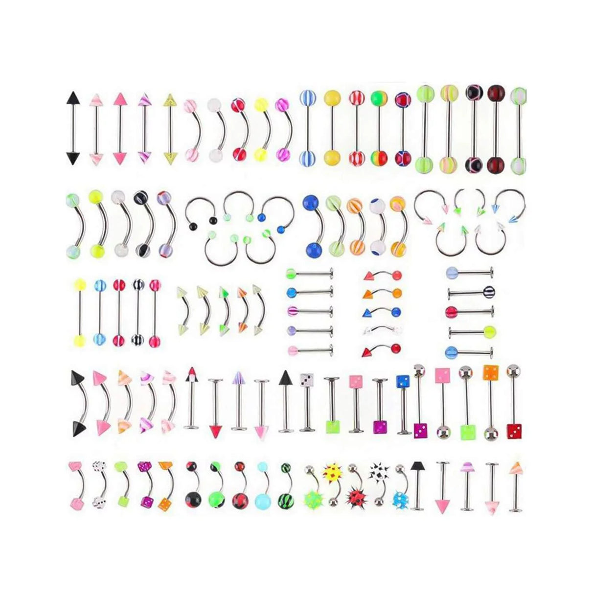 105Pcs Colorful Piercing Kit – wormholesupply