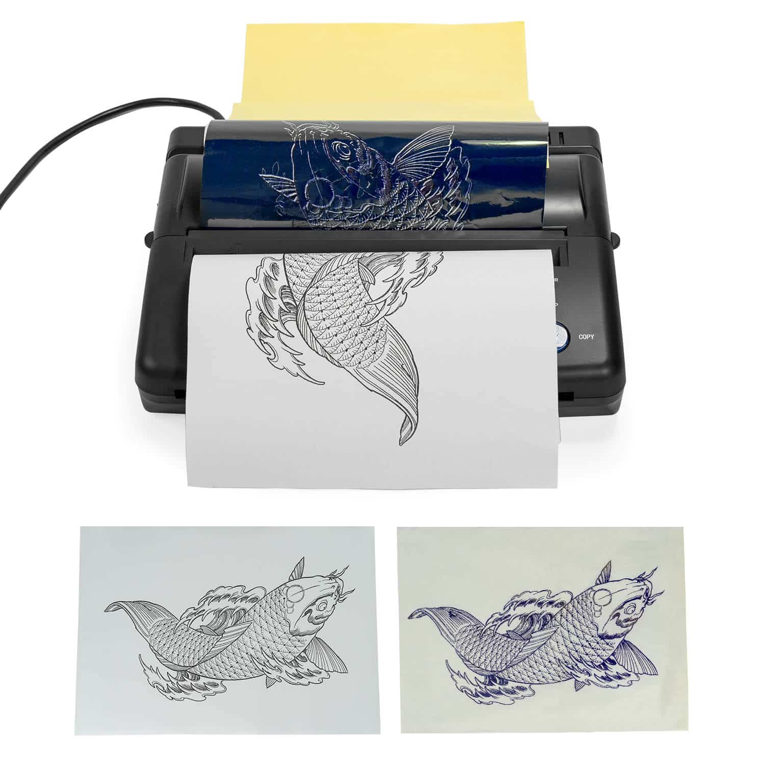 How to use a Thermal Printer for tattoo stencil - YouTube