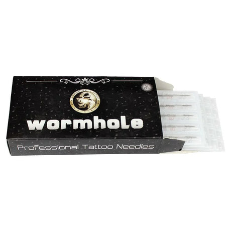 Wormhole 5RS Tattoo Needles 5 Round Shader #12 Standard Disposable &  Sterilized Tattoo Shading Needles with Blue Dot - Box of 50 (1205RS)
