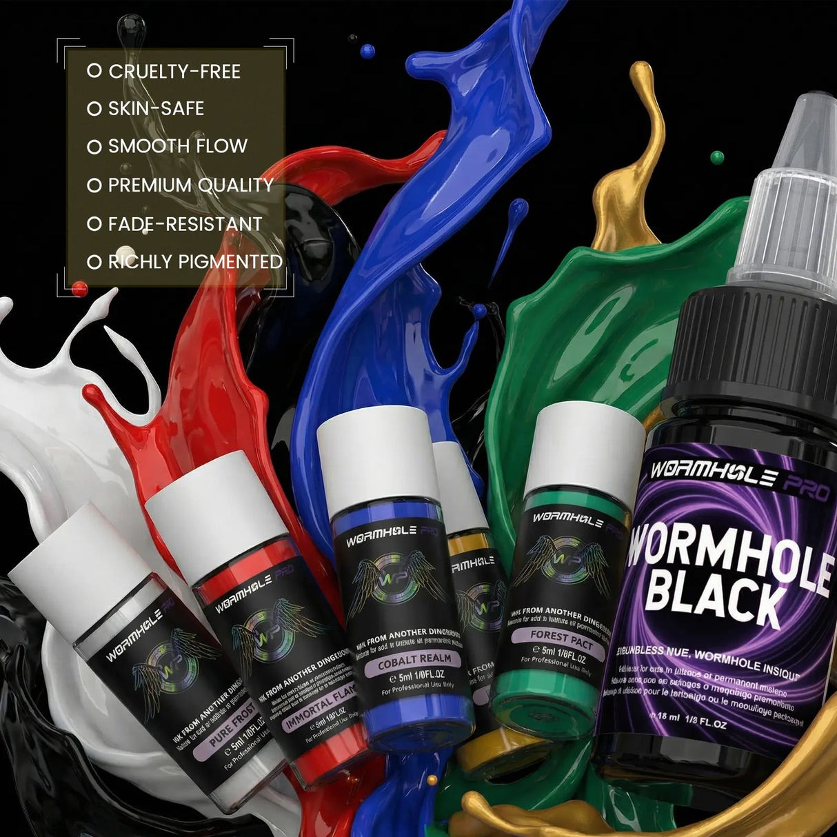 Wormhole Wireless Tattoo Kit –  2 Batteries, 2300mAh, Smart Screen