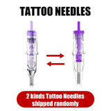 Tattoo Pen Kit with 2 Tattoo Grips 20 Tattoo Needles
